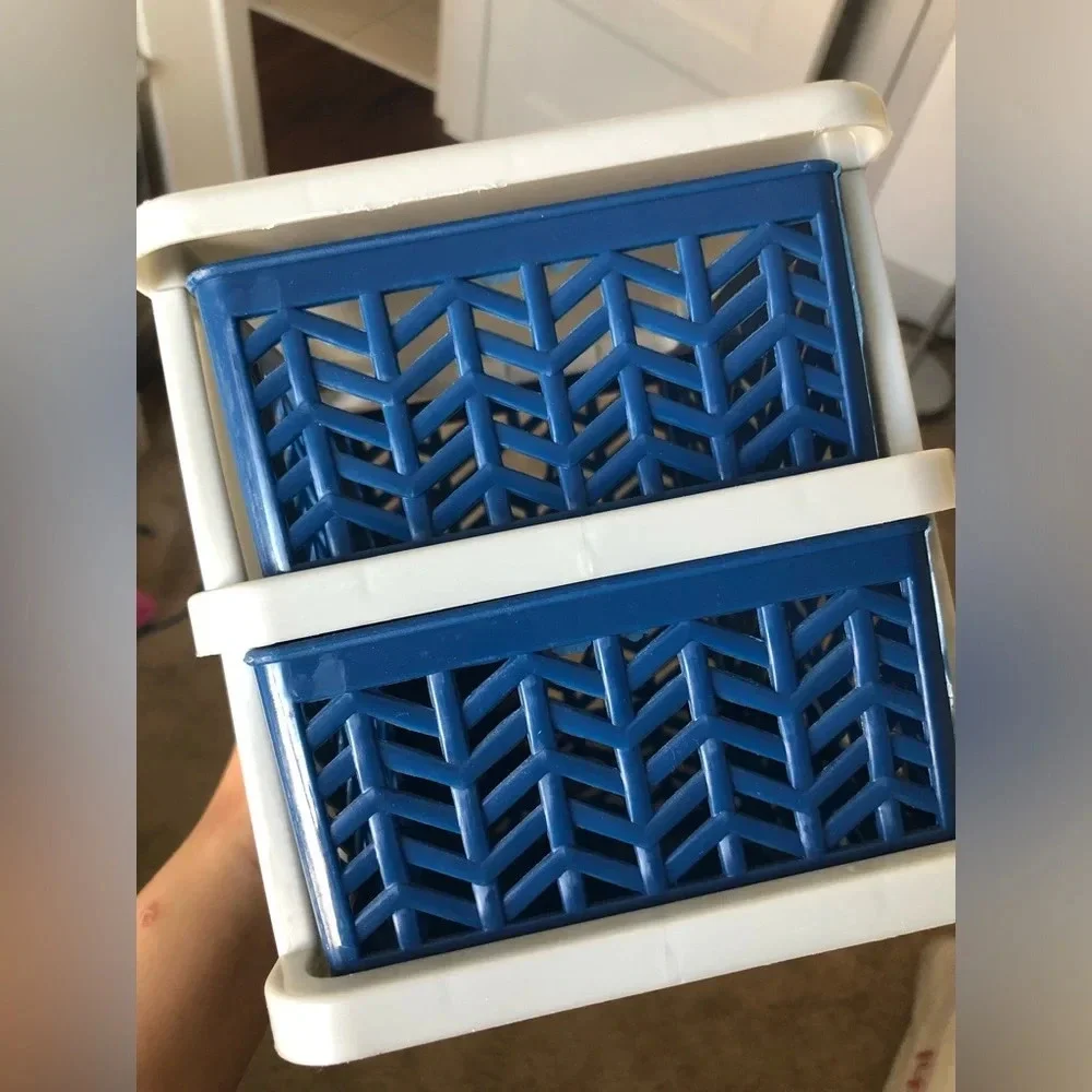 Desk storage organizer with pull out drawers